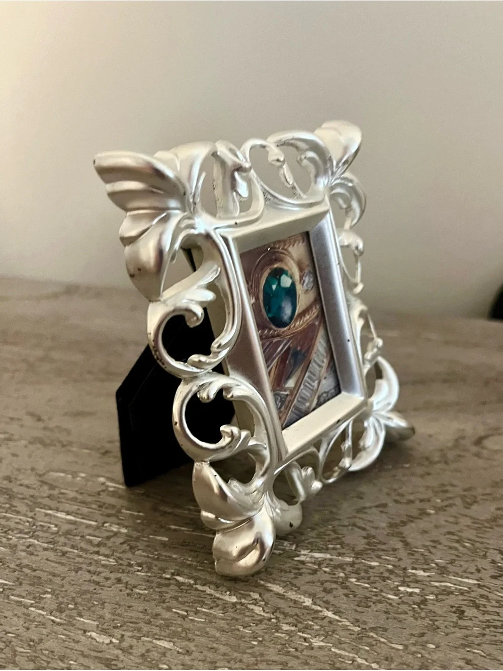 Set of 5 Silver Ornate Scroll Mini Picture Frame - Home Accents